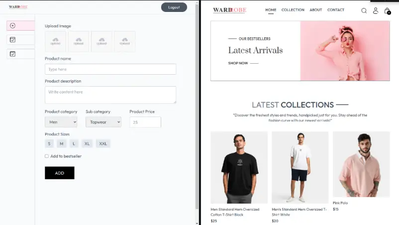 Clothing E-commerce Website preview 1