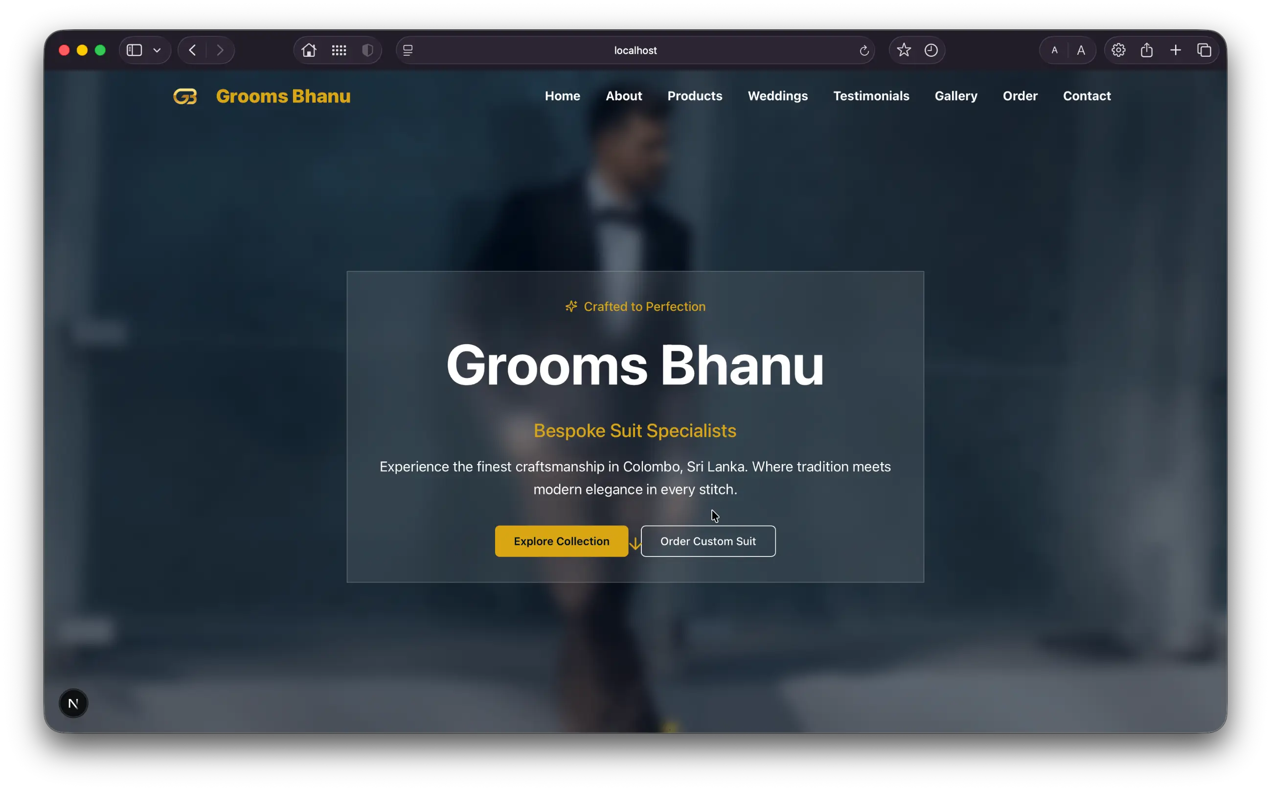 Luxury Suit E-commerce Platform preview 1